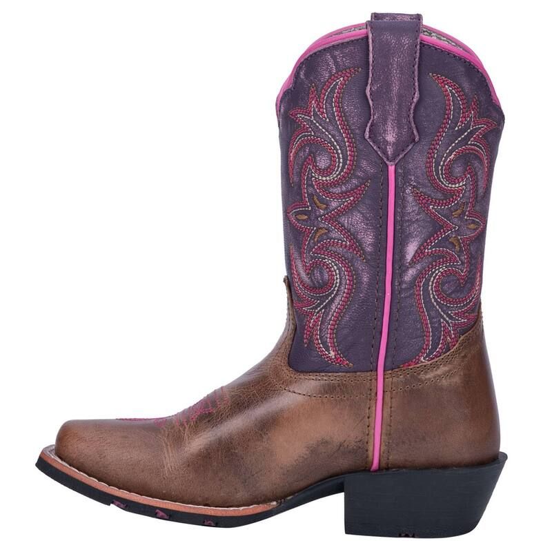 ダンポスト レディース シューズ ブーツ・レインブーツ Dan Post Majesty Girls Western Boots Brown Purple パープル