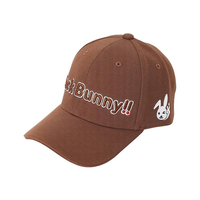 【新品】 [ジャックバニー] 継続定番商品 ユニセックス キャップ (うさぎロゴ・サイズ調整可能) / ゴルフ 帽子 / 262-5987701 050_ブラウン FR
