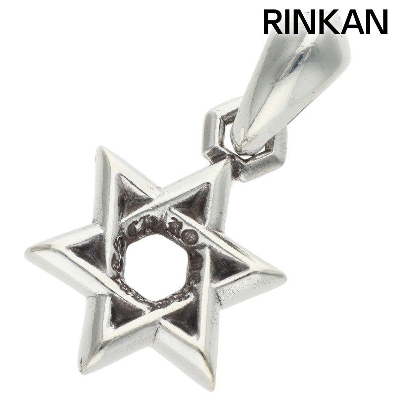 クロムハーツ STAR OF DAVID CHARM/スターオブダビデチャーム シルバーネックレストップ メンズ