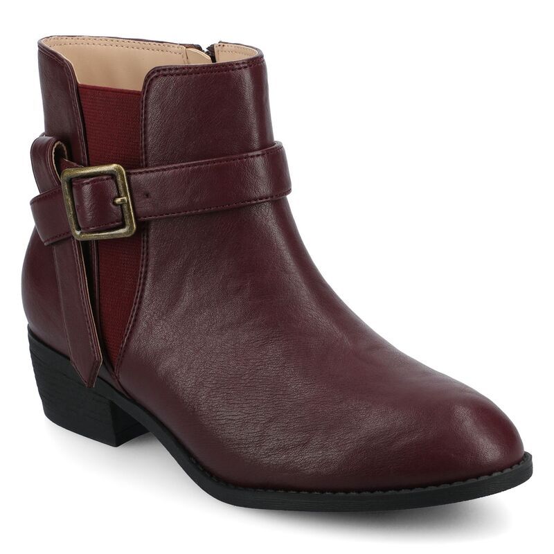 ジャーニー レディース シューズ ブーツ・レインブーツ アンクル ヒール Journee Devina Womens Almond Toe Block Heel Ankle Boots In Regu