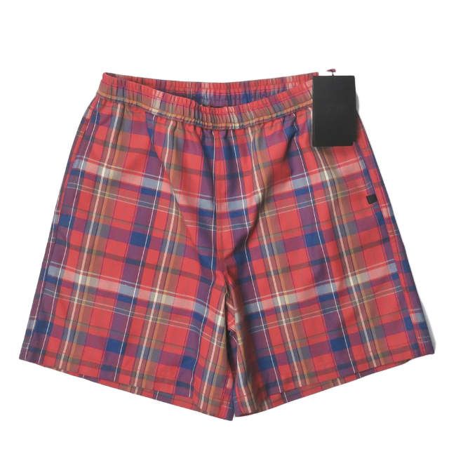 新品 DAIWA PIER39 ダイワ ピア39 21SS Tech Drawers Flannnel Plaids チェックイージーショーツ BP-59021 M(JP) レッド ショートパンツ ボトムス mc67385