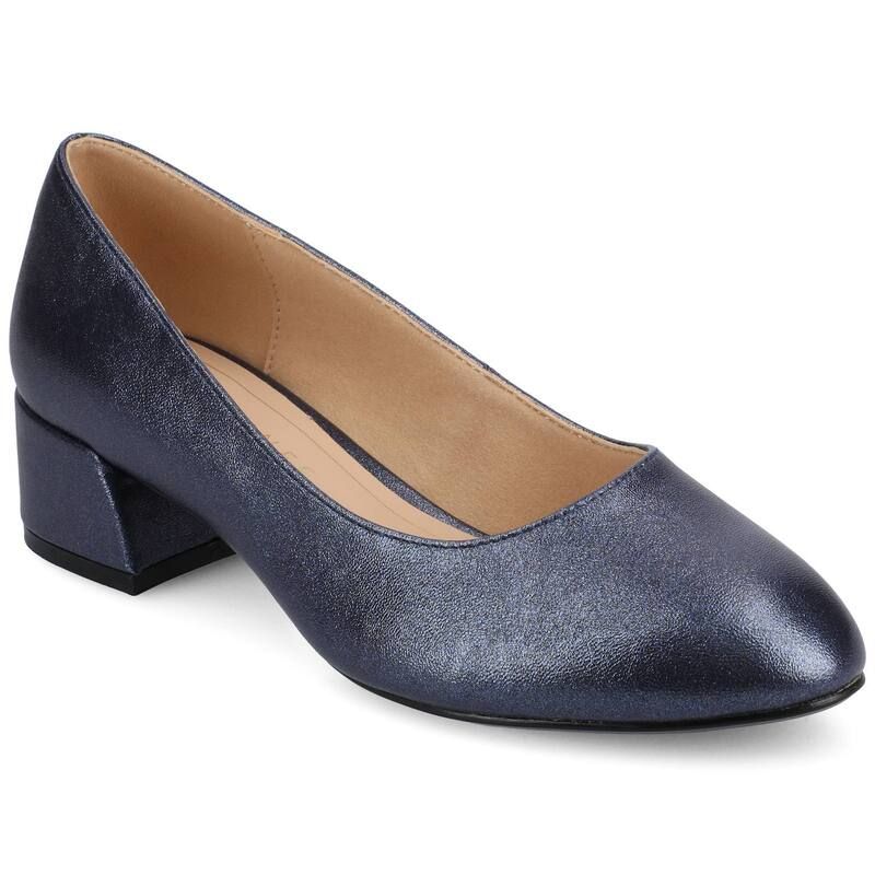ジャーニー レディース シューズ パンプス ヒール Journee Medium and Wide Width Saarii WomenslipOn Block Heel Pumps Midnight