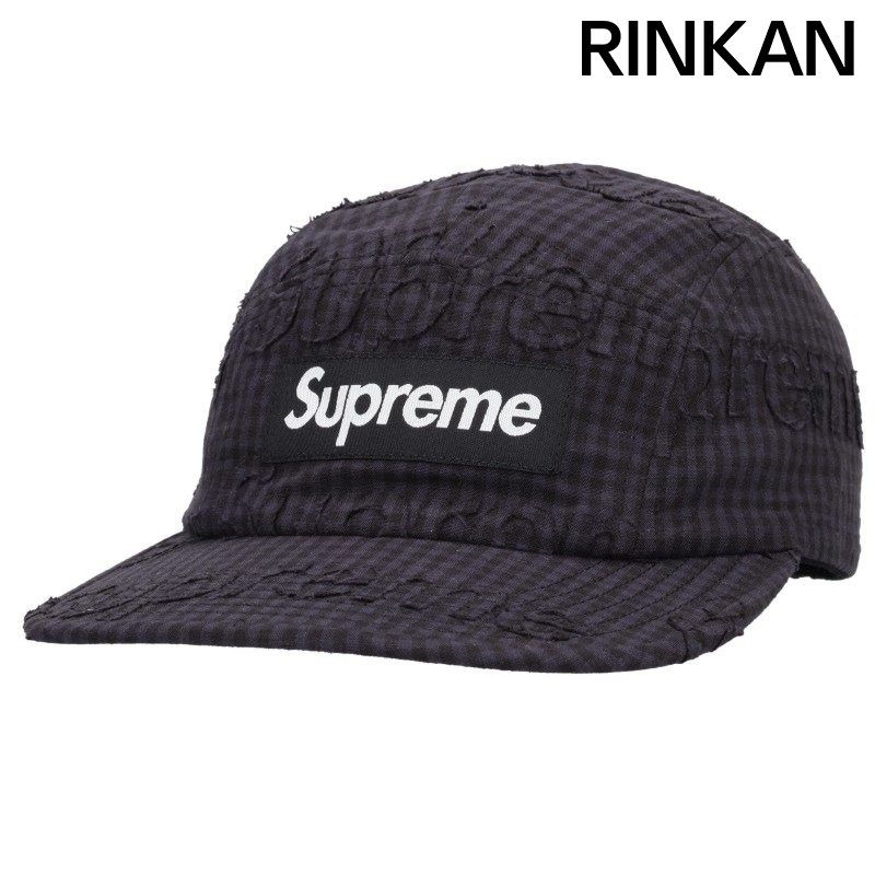 シュプリーム 26SS Monogram Gingham Camp Cap モノグラムキャンプキャップ帽子 メンズ