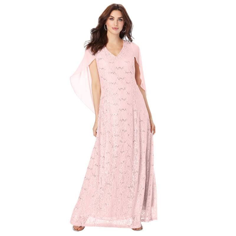 ロアマンズ レディース トップス ワンピース プラスサイズ ノースリーブ レース Roamans Womens Plusize Sleeveless Lace Gown Pale Blush ブラッシ