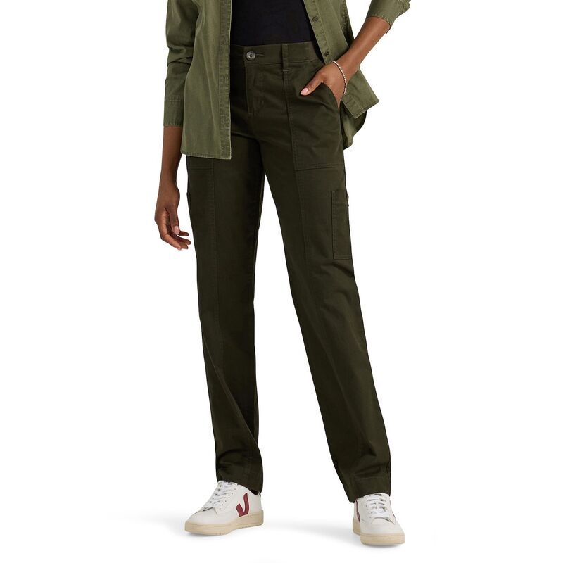 リー レディース ボトムス カジュアルパンツ Womens LeeR Ultra Lux Comfort with FlexToGo StraightLeg Utility Pants Dark Ol