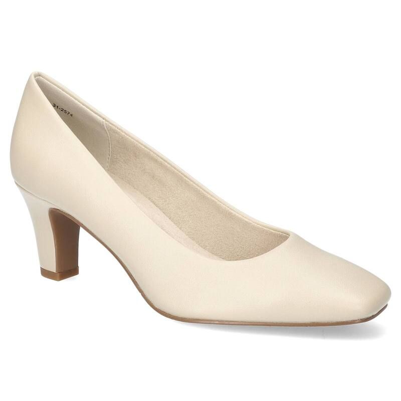 イージーストリート レディース シューズ パンプス Easy Street Poet Womensquare Toe Pumps Bone