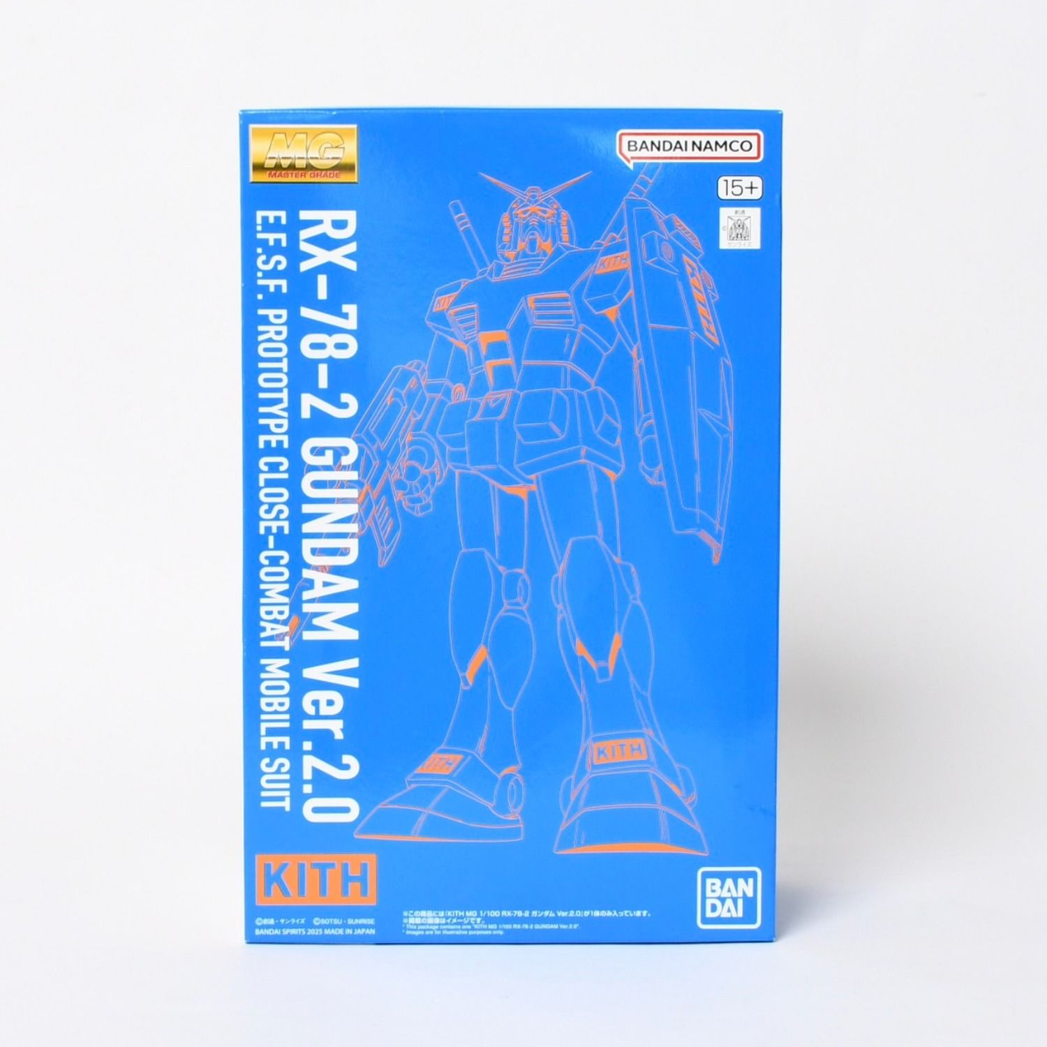 新品未使用 KITH × ガンダムプラモデル MG 1/100 RX-78-2 ガンダム Ver.20 5069776 バンダイナムコ ブルー オレンジ プラモデル 日本限定 中古 4a005237 新品未使用 KITH × ガンダムプラモデル MG 1/100 RX-78-2 ガンダム Ver