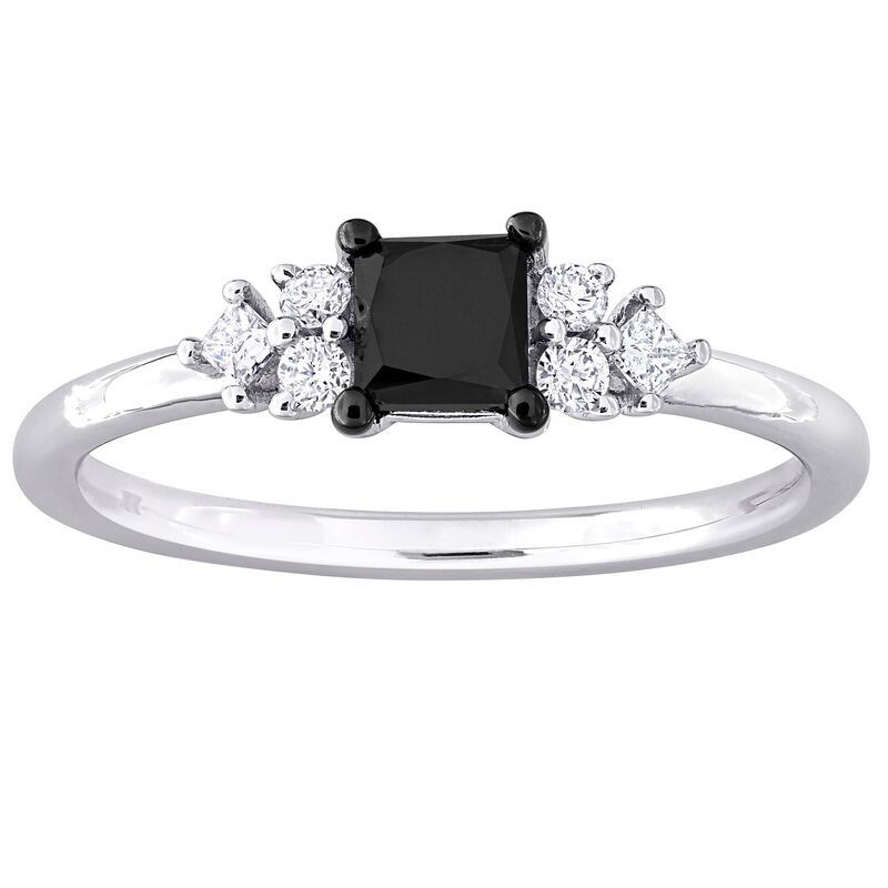 ステラ グレース レディース アクセサリー リング Stella Grace 14k White Gold 34 CaratW Black White Diamond 7Stone Ring 14k