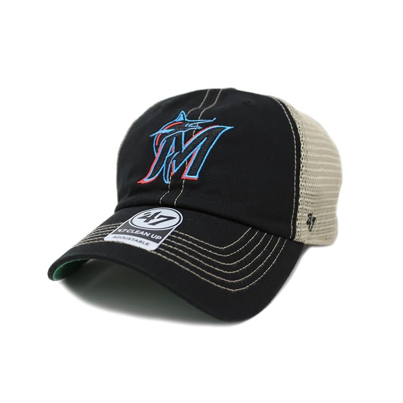 【新品】 47 Brand (フォーティーセブンブランド) メッシュキャップ TRAWLER 47 CLEAN UP MLB マイアミ マーリンズ