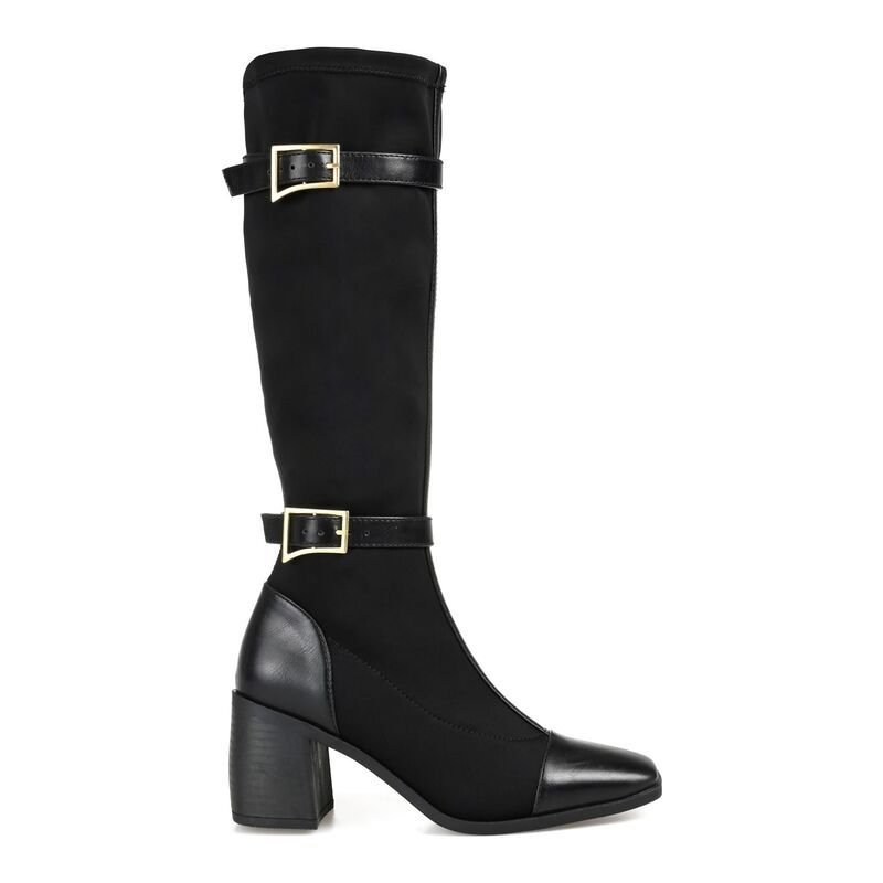 ジュルネ コレクション レディース シューズ ブーツ・レインブーツ Journee Collection Gaibree Womens Buckle KneeHigh Boots Red レッド