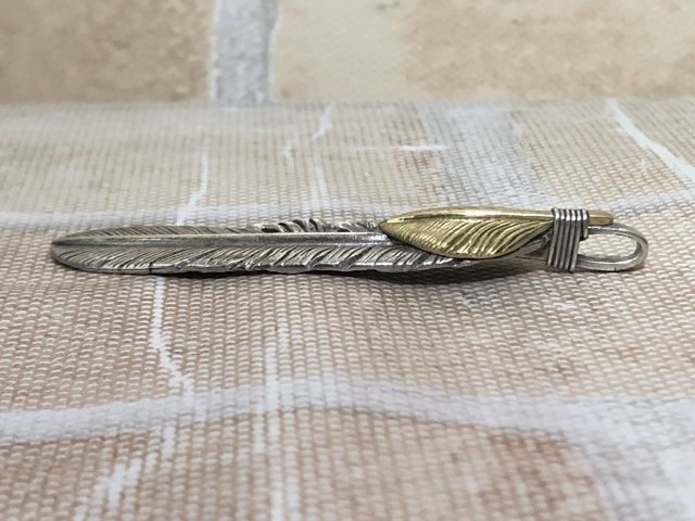 中古】 TADY&KING タディアンドキング ハートK18フェザー Lサイズ