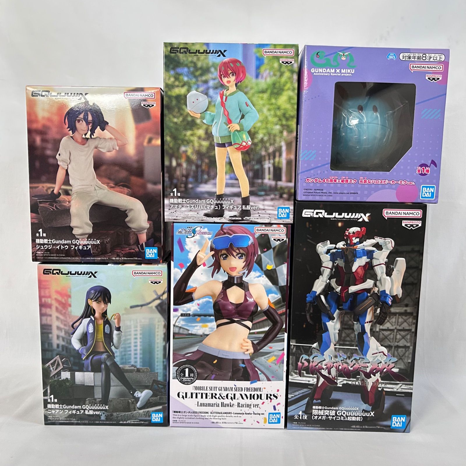 最新　ジャンプ系　ガンダム　少年誌　人気プライズフィギュア　まとめ売り　29体 6点セット】ガンダム プライズフィギュア まとめ売り GQuuuuuuX SEED