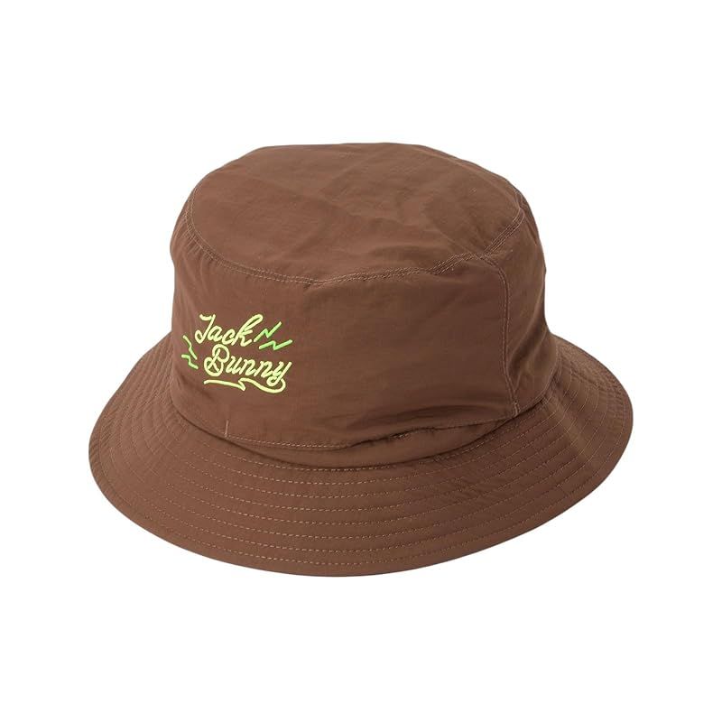 【新品】 [ジャックバニー] バケットハット (ネオンロゴシリーズ) / ユニセックス / 262-6187402 050_ブラウン FR