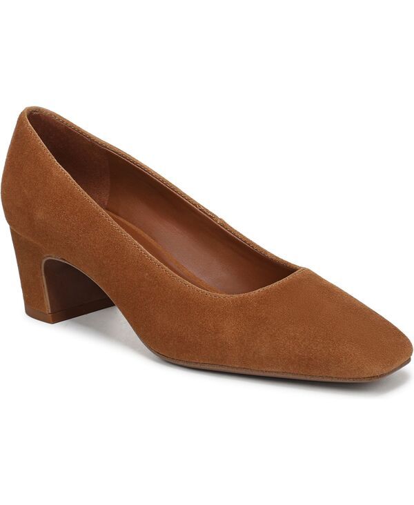 フランコサルト レディース シューズ パンプス Franco Sarto Womensalino Square Toe Pumpsaddle Brown Suede ブラウン