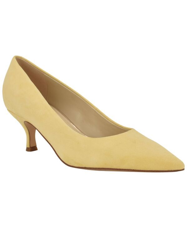 ナインウェスト レディース シューズ パンプス ヒール Nine West Womensisko Tapered Kitten Heel Pumps Yellow Suede イエロー
