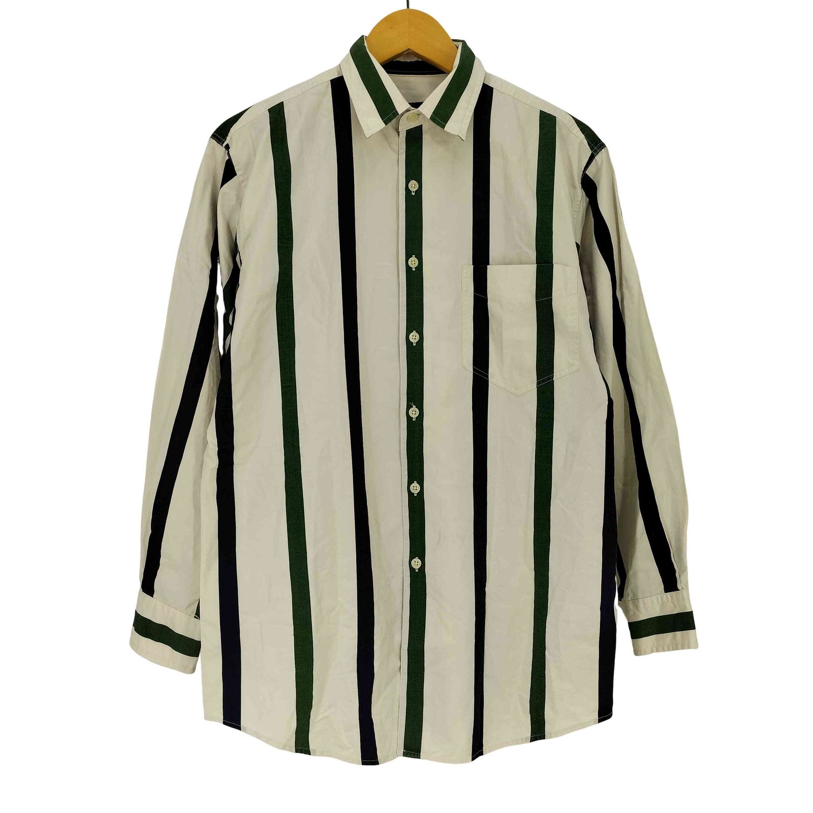 ジェイクルー J.CREW 90s 巨人タグ コットン マルチストライプ ポケット L/S シャツ メンズ import：S 