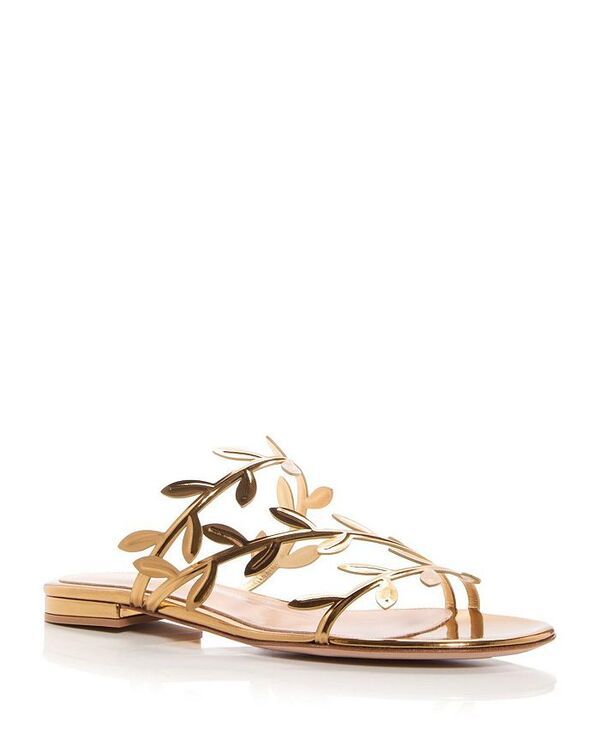 ジャンヴィト ロッシ レディース シューズ パンプス Gianvito Rossi Womens Flavia 05 Flats Gold Tone Leather ゴールド