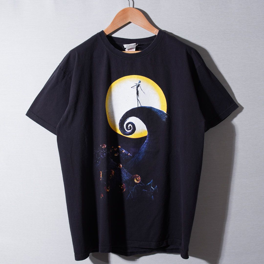 00s ディズニー Disney ナイトメア ビフォアー クリスマス Tシャツ L