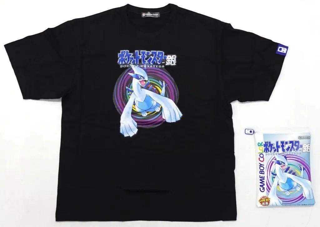 中古】Tシャツ ポケットモンスター 銀 パッケージTシャツ in ポーチ