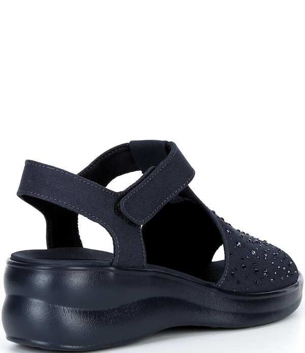 アレックスマリー レディース シューズ サンダル プラットフォーム Alex Marierica Washable Jewel Embellished Platform Sandals Navy ネイ