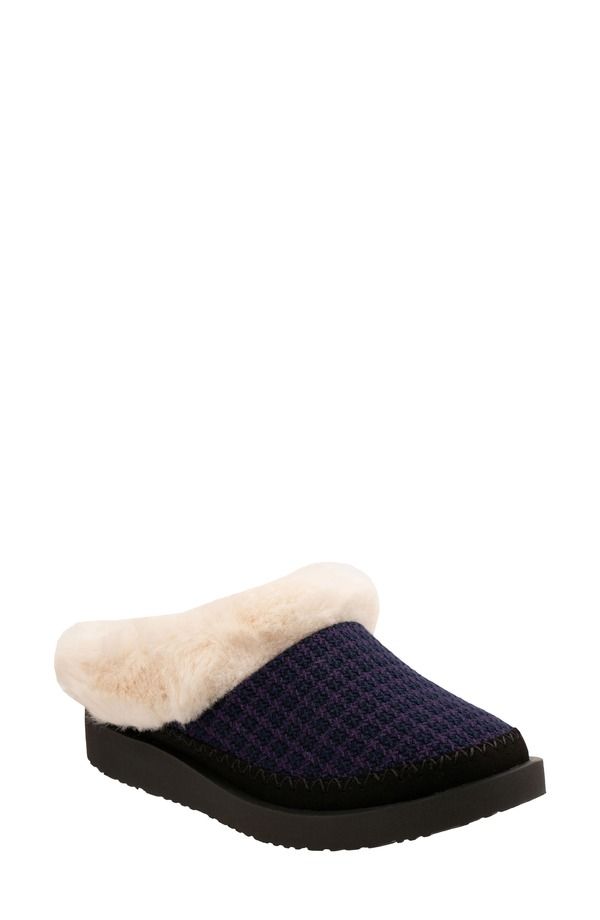 レヴィタライン レディース シューズ サンダル Revitalignordic Orthotic Faux Fur Lined Slippers Navy ネイビー