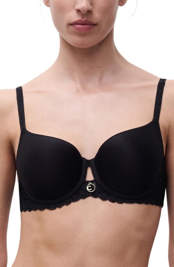 シャンテル レディース トップス Tシャツ Chantelle Lingerie Sublime Custom FitShirt Bra Black ブラック