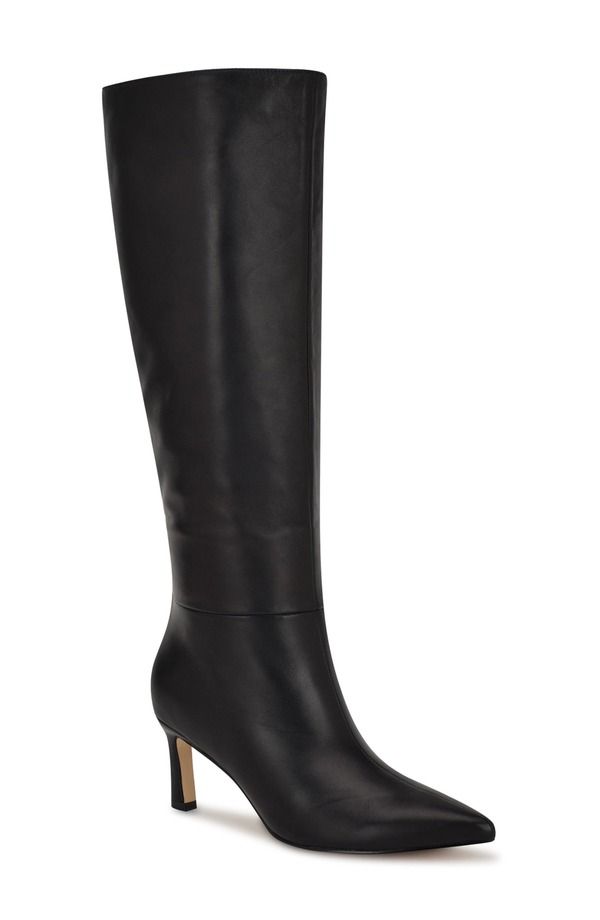 ナインウェスト レディース シューズ ブーツ・レインブーツ Nine West Lorthey Pointed Toe Knee High Boot Black ブラック