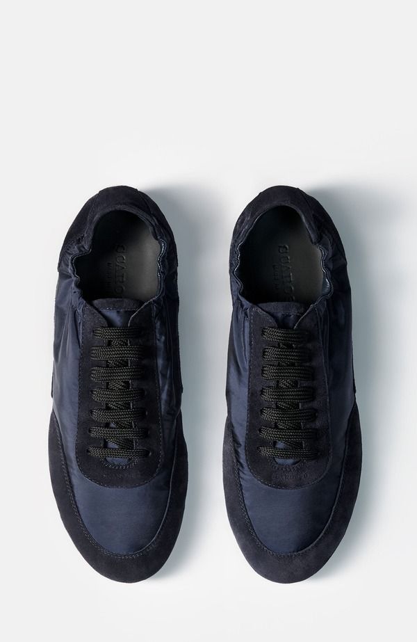 スカロッソ メンズ シューズ スニーカー SCAROSSO Leggera Sneakers Blue Nylon ブルー