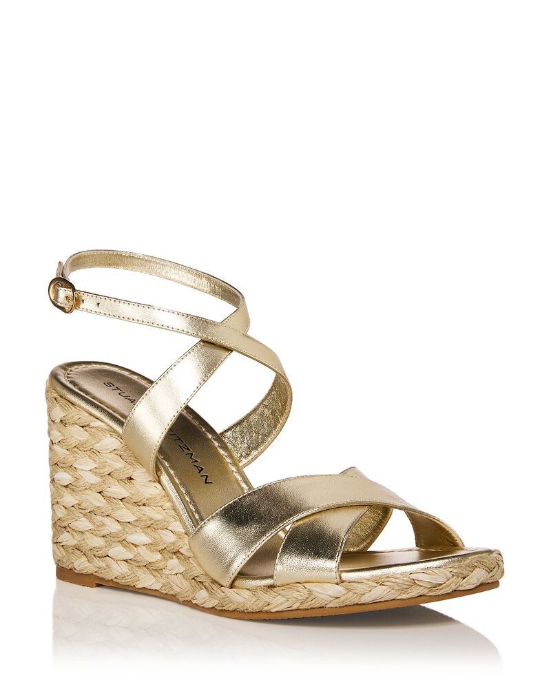 スチュアート ワイツマン レディース シューズ サンダル Stuart Weitzman Womens Alyssa Espadrille Wedge Sandals Light Gold ゴールド