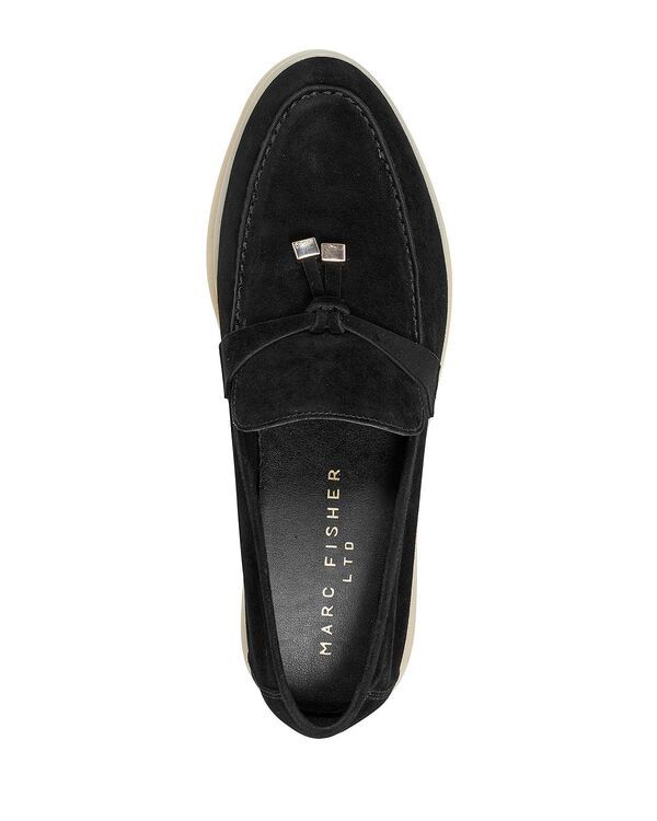 マーク・フィッシャー レディース シューズ パンプスエード ローファー Marc Fisher LTD Womens Yanelli Suede Slip On Loafer Flats Black