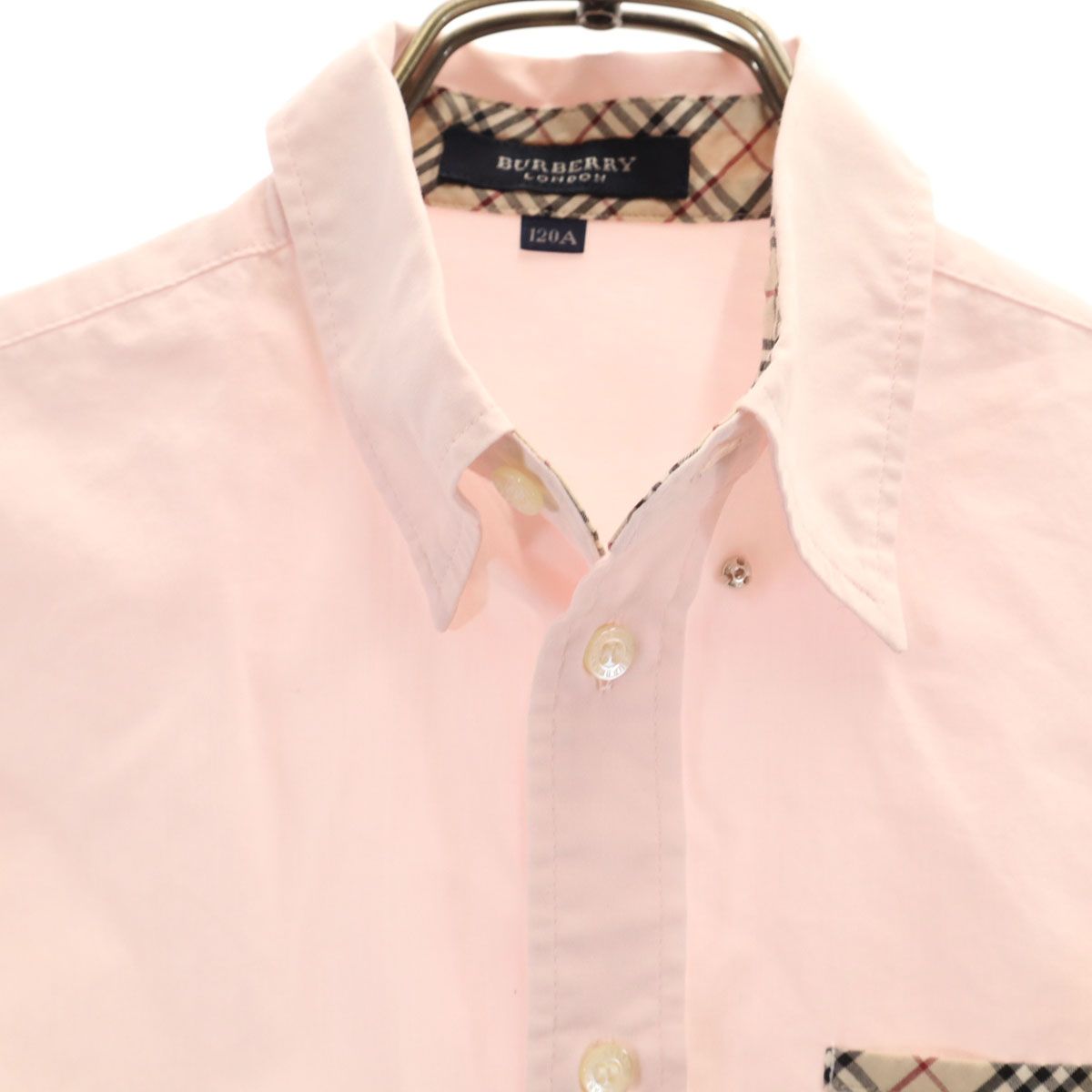 BURBERRY LONDON バーバリーロンドン 長袖 コットンシャツ 120 ピンク