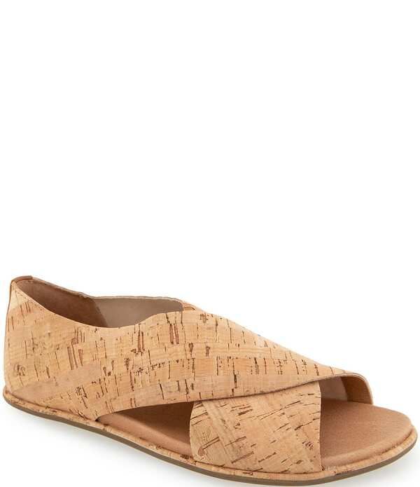 ジェントルソウルズ レディース シューズ パンプス サンダル Gentle Souls Laniey Cork Flat Sandals Natural