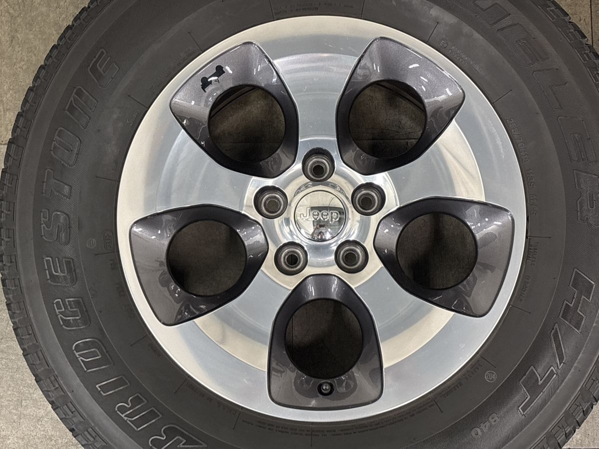 ホイール良好品】ジープ JK ラングラー 純正 18in 7.5J +44.45 PCD127