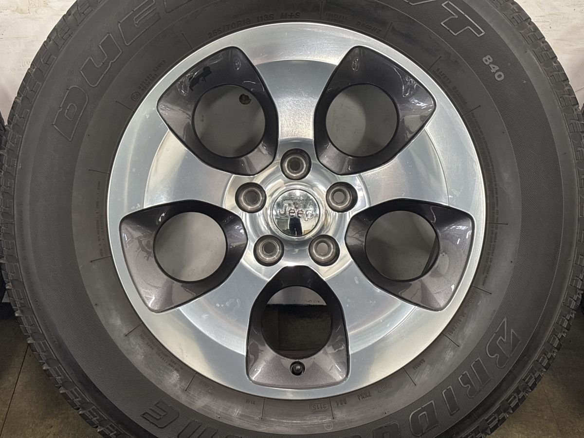 ホイール良好品】ジープ JK ラングラー 純正 18in 7.5J +44.45 PCD127