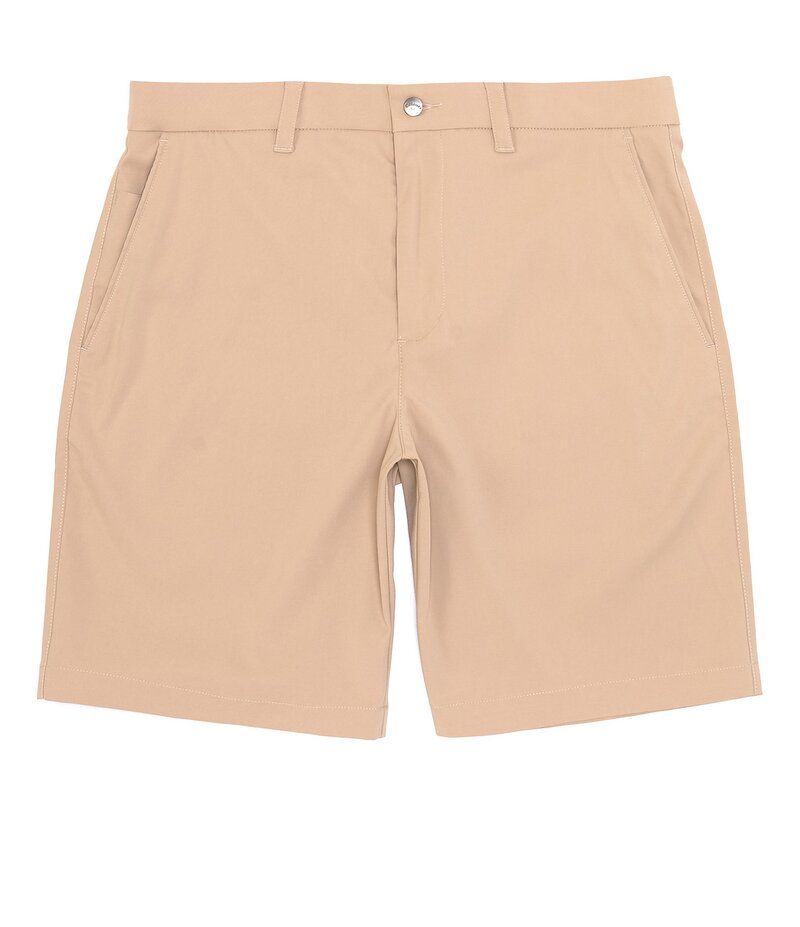 キャラウェイ メンズ ボトムス ハーフパンツ・ショーツ ショートパンツ Callaway Classic Fit Flat Front OptiStretch Active Waistband Sol