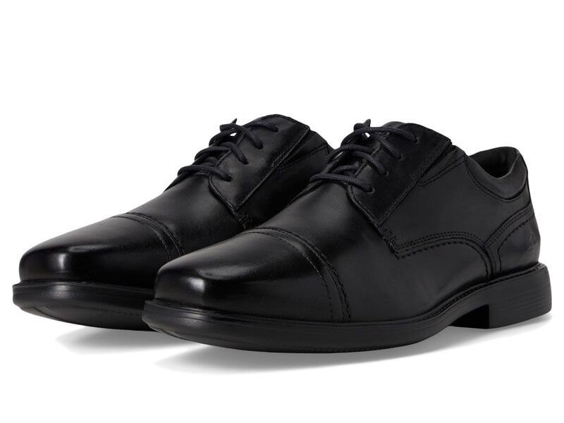 クラークス メンズ シューズ オックスフォード キャップ Clarks DressLite Cap Black ブラック
