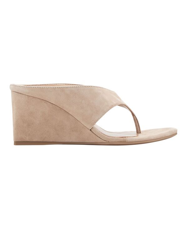 マーク・フィッシャー レディース シューズ スリッポン・ローファー サンダル Marc Fisher LTD Womens Udena SlipOn Wedge Dressandals Light N
