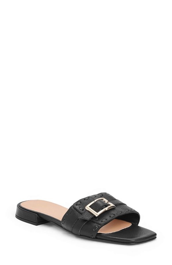 ブルーノマグリ レディース シューズ サンダル Bruno Magli Bellini Buckle Strap Slide Sandal Black Tumbled ブラック