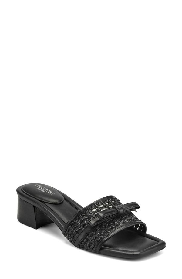 ロックポート レディース シューズ ヒール サンダル Rockport Clarice 2 Slide Sandal Black ブラック