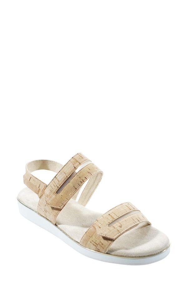 ベネリ レディース シューズ ヒール サンダル VANELi Espe Slingback Wedge Sandal Natural
