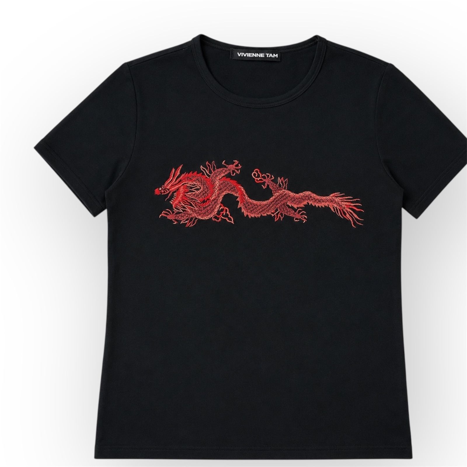 VIVIENNE TAM ヴィヴィアンタム ドラゴン Tシャツ 半袖 ブラック