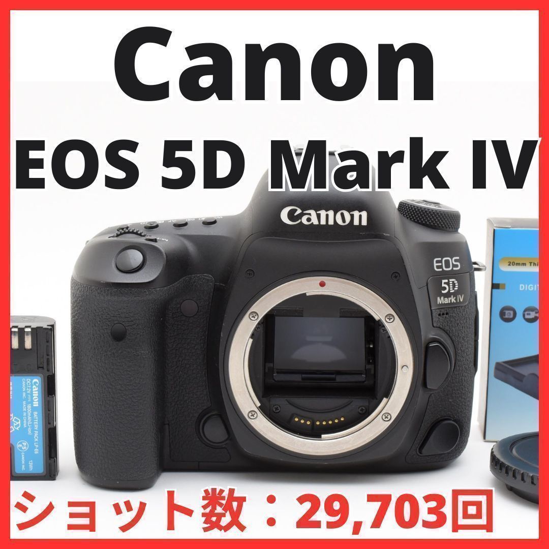 E01[7660B]83 キヤノン Canon EOS 5D Mark IV ボディ 【ショット数 29，703回】