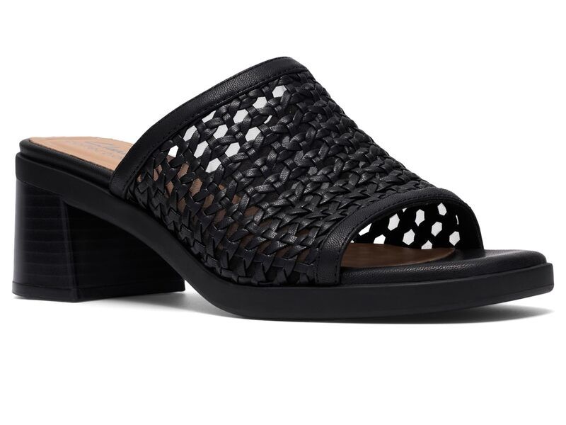 クラークス レディース シューズ ヒール Clarks Jaylan Slide Black Synthetic ブラック