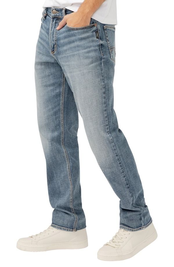 シルバー ジーンズ メンズ ボトムス デニムパンツ Silver Jeans Co Eddie Athletic Fitapered Jeans Indigo インディゴ