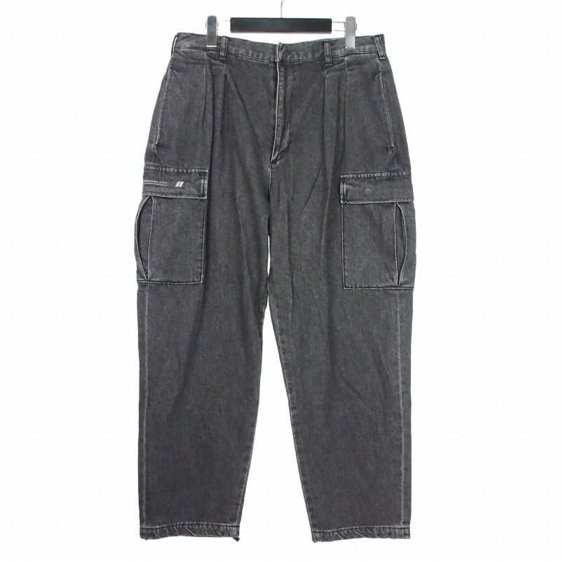 ダブルタップス WTAPS 24SS MILT2301 / TROUSERS / COTTON. DENIM 6ポケットデニムカーゴパンツ ジーンズ 02 ブラック 黒 241WVDT-PTM04