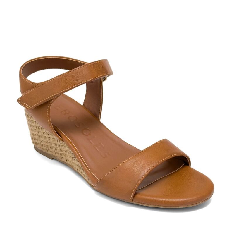 エアロソールズ レディース シューズ パンプス サンダル Aerosoles Wel Womens Open Toe Wedge Sandals Tan タン