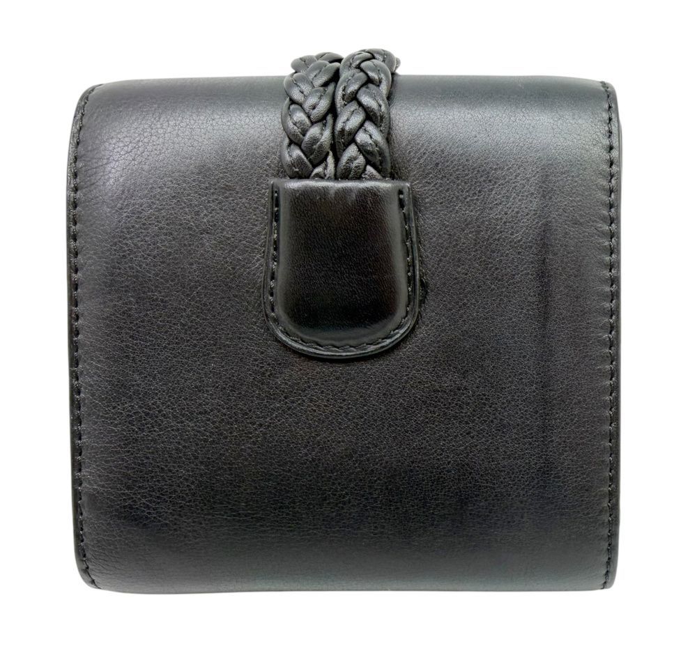 DELVAUX デルヴォー Colette ウォレット 三つ折り 財布 編み込み