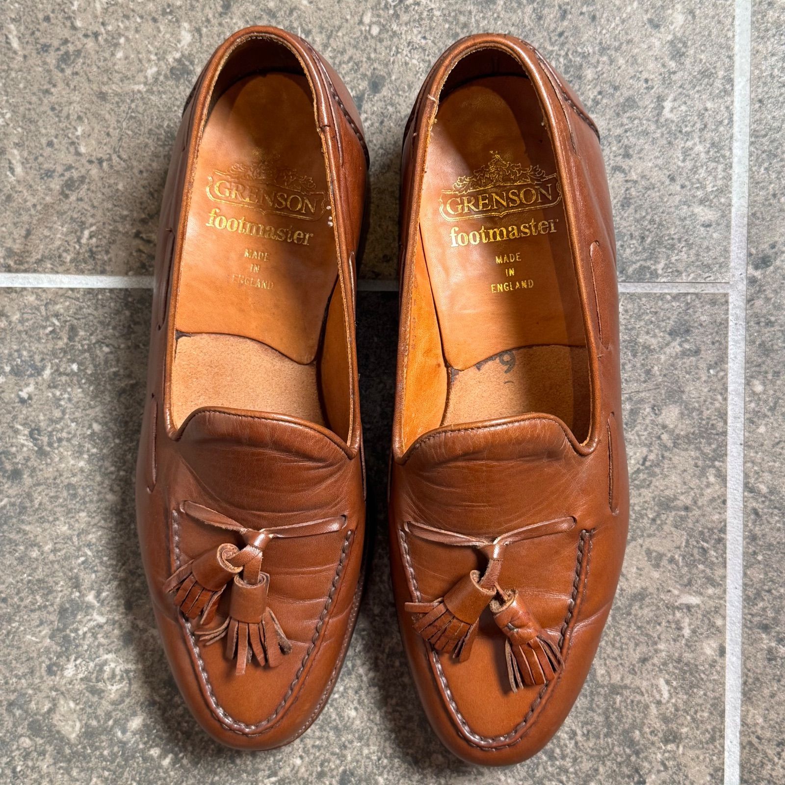 美品】GRENSON グレンソン Footmaster タッセルローファー 英国製 80