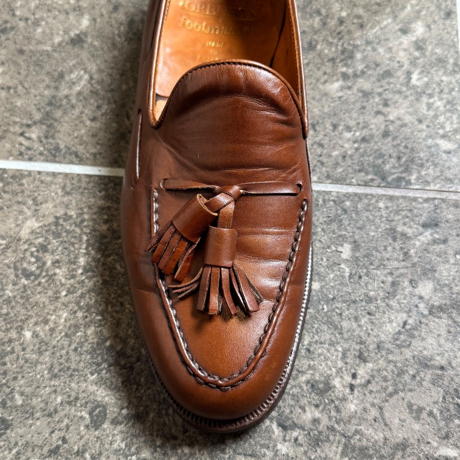 美品】GRENSON グレンソン Footmaster タッセルローファー 英国製 80