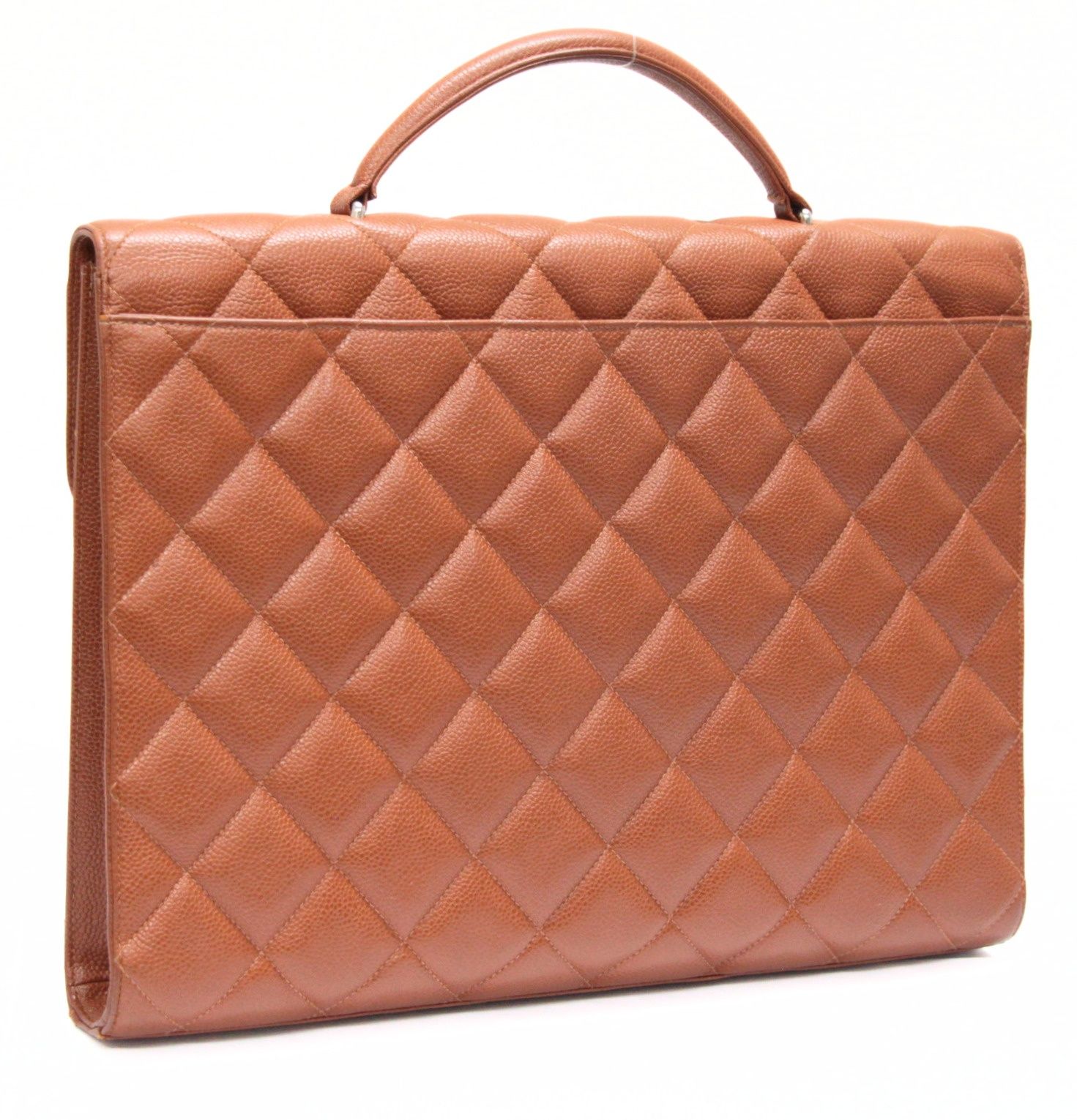 CHANEL シャネルマトラッセブリーフケースビジネスバックキャビアスキン シャネル CHANEL マトラッセ ビジネスバッグ ブリーフケース キャビア